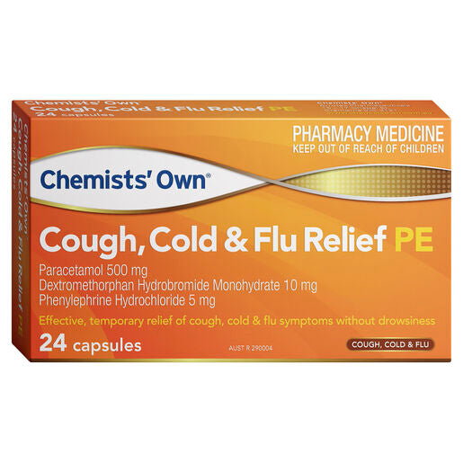 Chemists' Own Cough Cold & Flu Pe Capsules 24