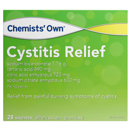 Chemists' Own Cystitis Relief Sachet 4g 28 Pack