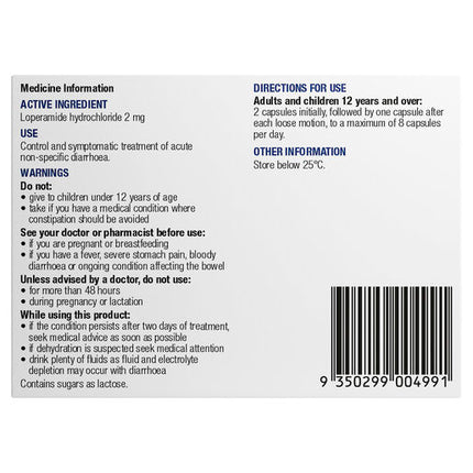 Chemists' Own Diarrhoea Relief Capsules 20