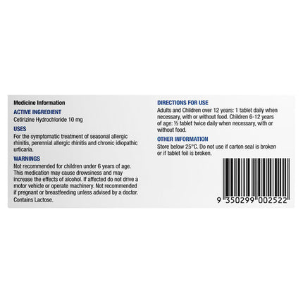Chemists' Own C-Zine 10mg Tablets 10