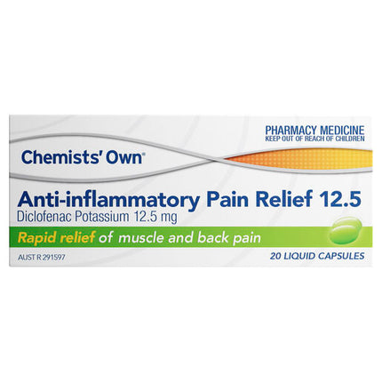 Chemists' Own Diclofenac 12.5mg Liquid Capsules 20