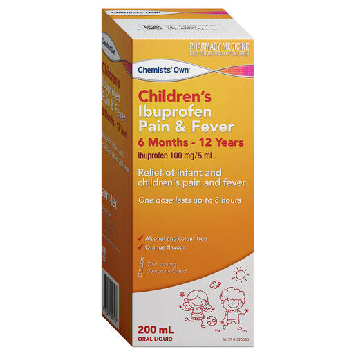 Chemists' Own Ibuprofen Pain & Fever Suspension 200ml