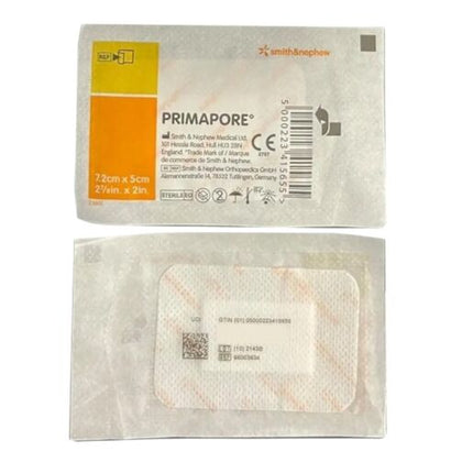 Primapore 7.2cm X 5cm (Single dressing)