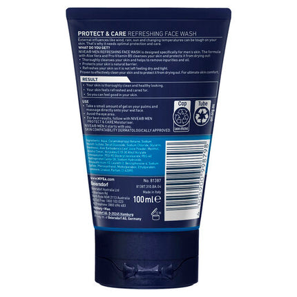 Nivea Men Protect & Care Refreshing Face Wash 150Ml