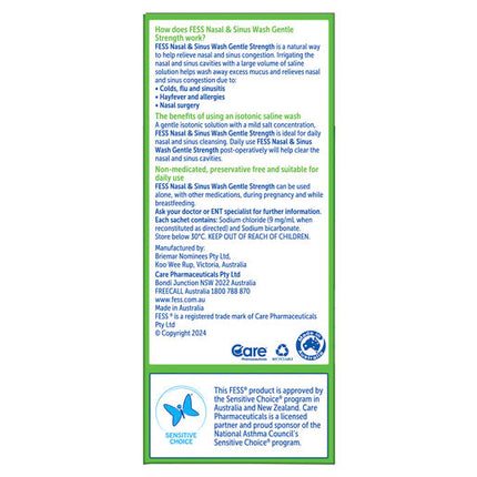 Fess Nasal & Sinus Wash Gentle Strength Kit