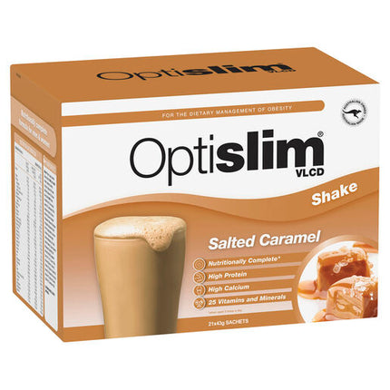 Optislim VLCD Shake Salted Caramel 21 x 43g