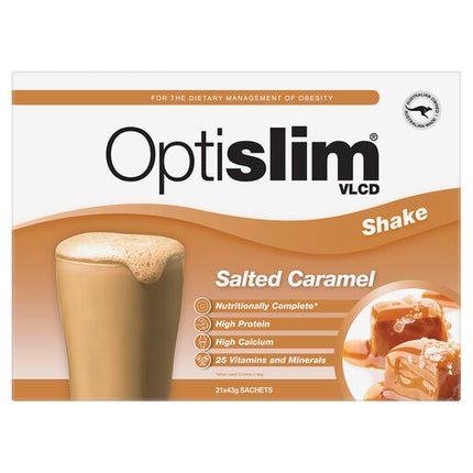 Optislim VLCD Shake Salted Caramel 21 x 43g