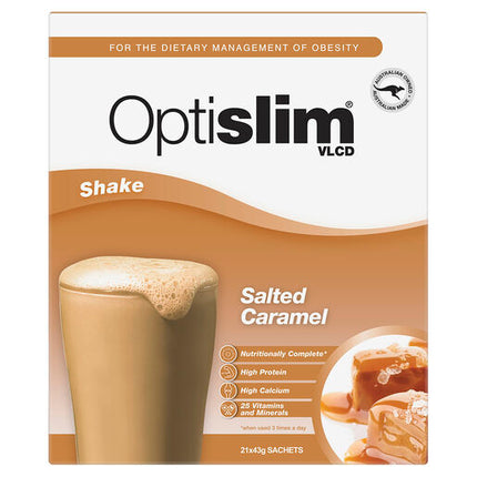 Optislim VLCD Shake Salted Caramel 21 x 43g