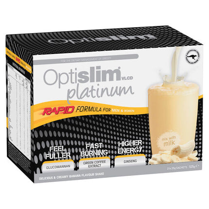 Optislim VLCD Platinum Shake Banana 21 x 25g
