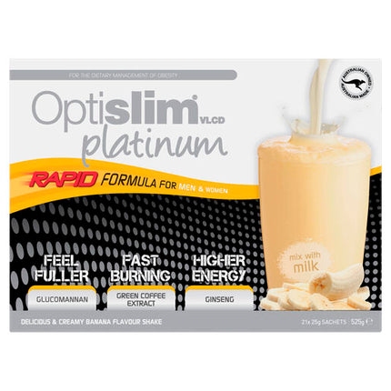 Optislim VLCD Platinum Shake Banana 21 x 25g