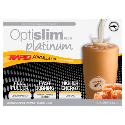Optislim VLCD Platinum Shake Salted Caramel 21 x 25g