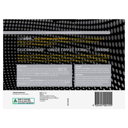 Optislim VLCD Platinum Shake Salted Caramel 21 x 25g