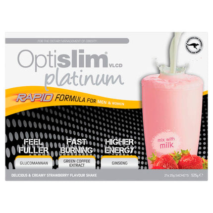 Optislim VLCD Platinum Shake Strawberry 21 x 25g