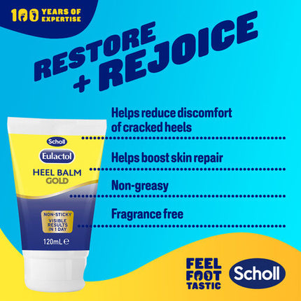 Scholl Eulactol Cracked Heel Balm Gold 120ml