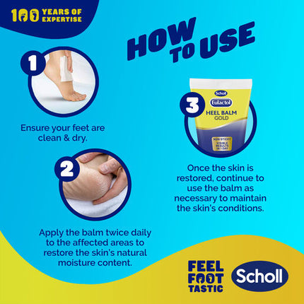 Scholl Eulactol Cracked Heel Balm Gold 120ml