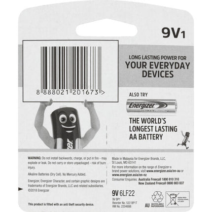 Energizer Max 522 9V BP1T