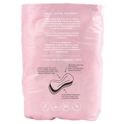 Tom Organic Maternity Pads with Organic Cotton 12 Pack