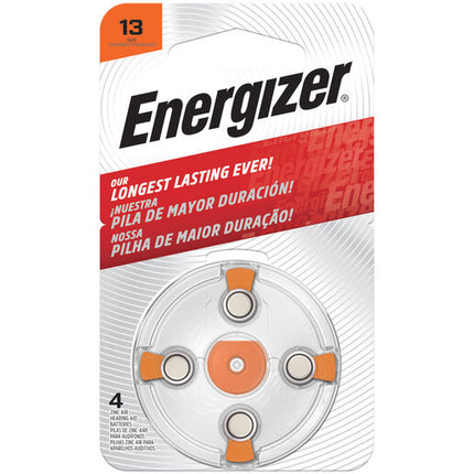 Energizer Hearing Aid Batteries AZ13 4 Pack