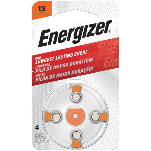 Energizer Hearing Aid Batteries AZ13 4 Pack