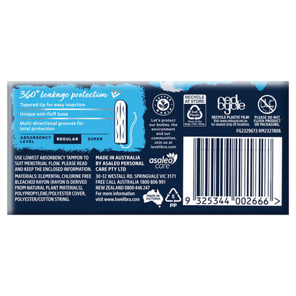 Libra Body Fit Regular Tampons 16 Pack
