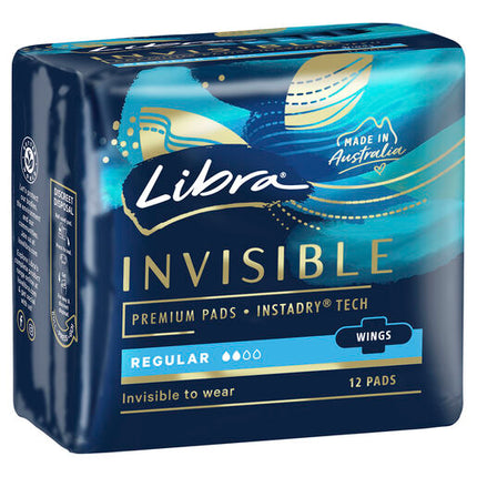 Libra Invisible Wing Regular 12 Pack