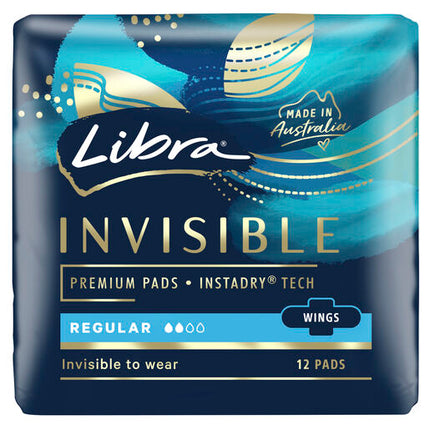 Libra Invisible Wing Regular 12 Pack