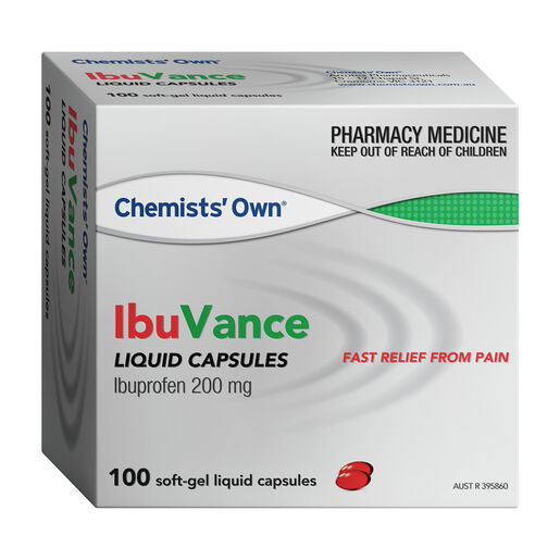 Chemists' Own IbuVance Liquid Caps 200mg 100