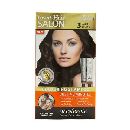 LoverHair Hair Salon Colouring Shampoo 3 Dark Brown