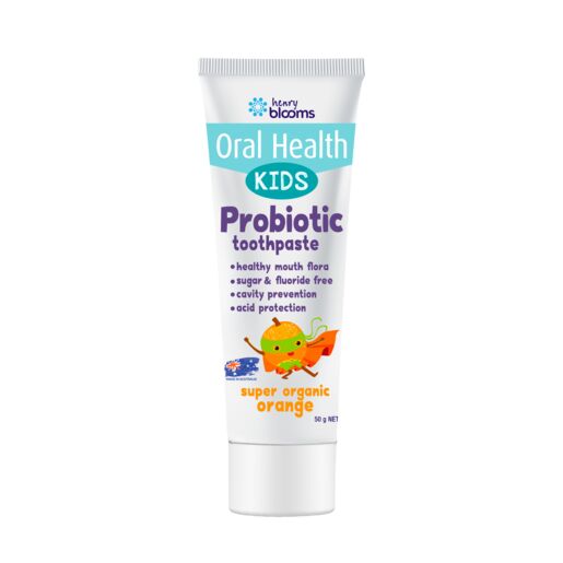 Henry Blooms Kids Probiotic Toothpaste - Organic Orange