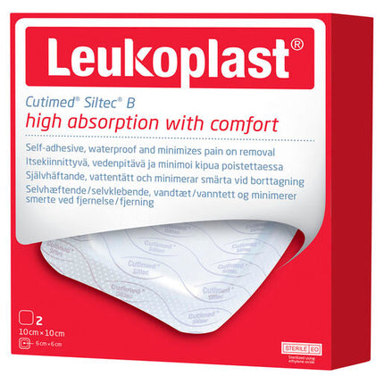 Leukoplast Cutimed Siltec B Sterile 10Cm X 10Cm