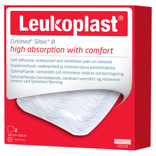 Leukoplast Cutimed Siltec B Sterile 10Cm X 10Cm