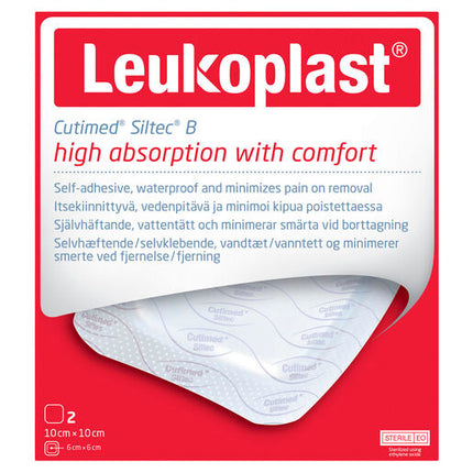 Leukoplast Cutimed Siltec B Sterile 10Cm X 10Cm