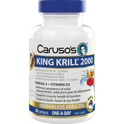 Caruso's Natural Health King Krill 2000mg 30 Capsules