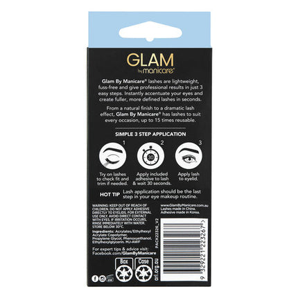 Glam by Manicare Kendall Mink Effect Lashes 2 Pack