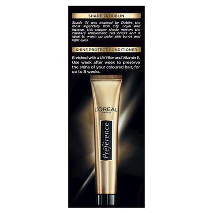 L'Oréal Paris Préférence Permanent Hair Colour - P74 Dublin (Mango Copper)