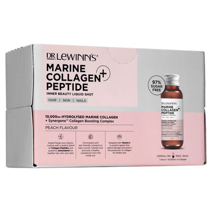 Dr. LeWinn's Inner Beauty Marin Collagen Peptide Liquid 10X50mL