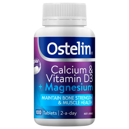 Ostelin Calicium & Vitamin D3 + Magnesium 100 Tablets