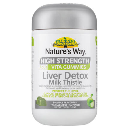 Nature's Way High Strength Adult Vita Gummies Liver Detox Milk Thistle 50s