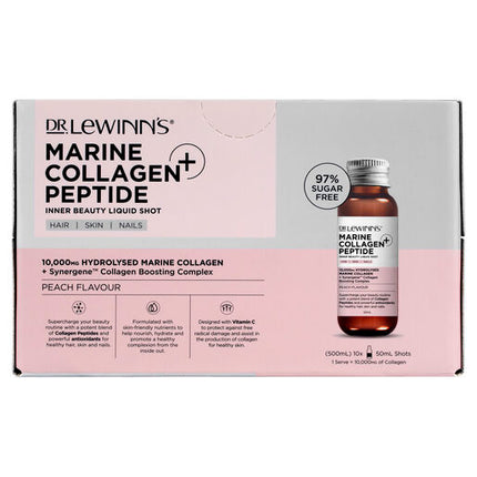 Dr. LeWinn's Inner Beauty Marin Collagen Peptide Liquid 10X50mL