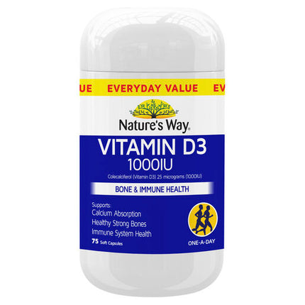 Nature's Way Vitamin D3 1000IU 75s