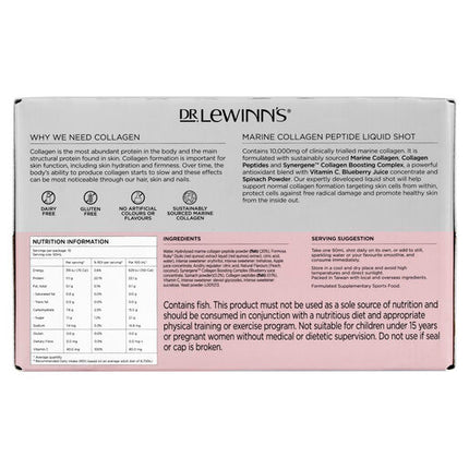 Dr. LeWinn's Inner Beauty Marin Collagen Peptide Liquid 10X50mL