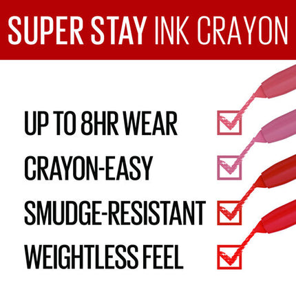 Maybelline Superstay Ink Crayon Spiced Up 100 Reach High