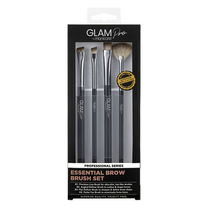 Glam by Manicare® Pro Essential Brow Brush Set