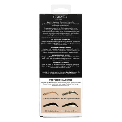 Glam by Manicare® Pro Essential Brow Brush Set