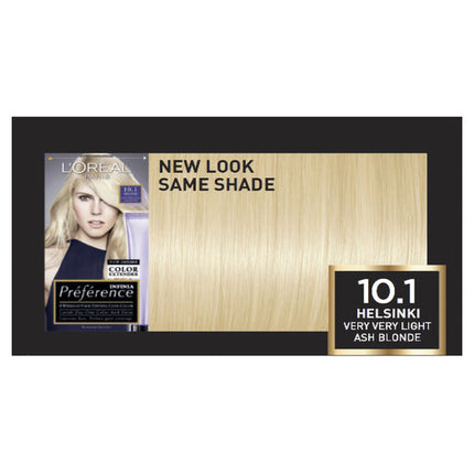 L'Oréal Paris Préférence Permanent Hair Colour - 10.1 Helsinki (Very Very Light Ash Blonde)