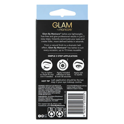Glam by Manicare Emily Mink Effect Lashes 2 Pack