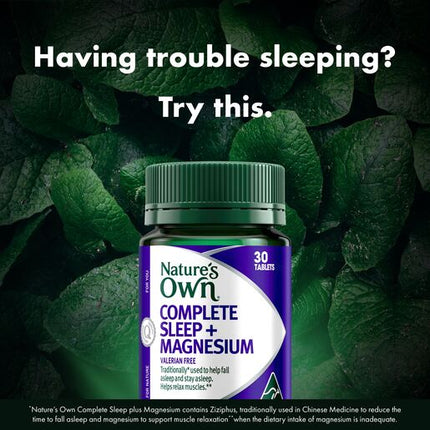 Nature's Own Complete Sleep + Magnesium 30 Tablets