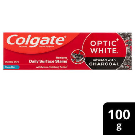 Colgate Optic White Charcoal Toothpaste 100g