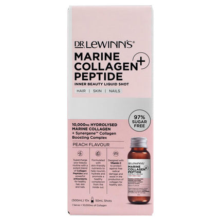 Dr. LeWinn's Inner Beauty Marin Collagen Peptide Liquid 10X50mL