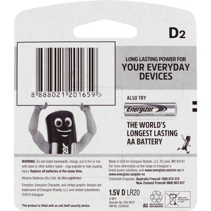 Energizer Max E95 D Bp2T